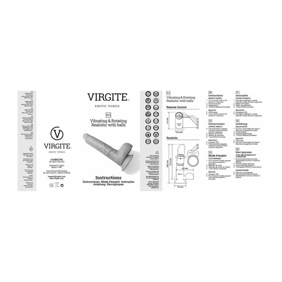 Realistinen vibraattori Virgite